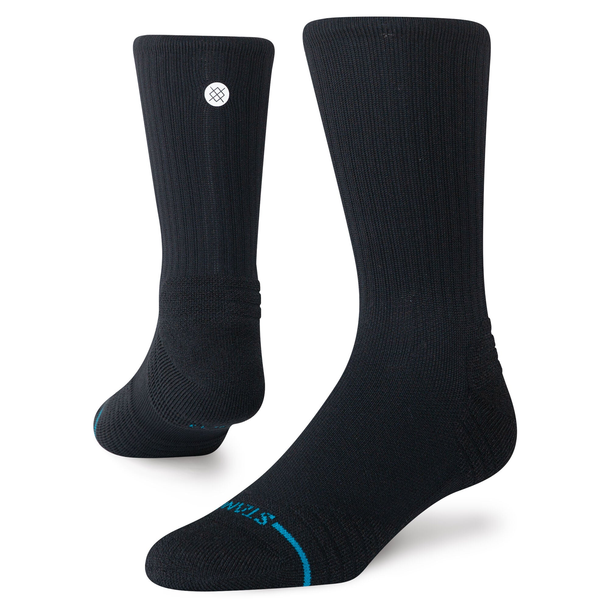 SOLID MID RIBBED CREW