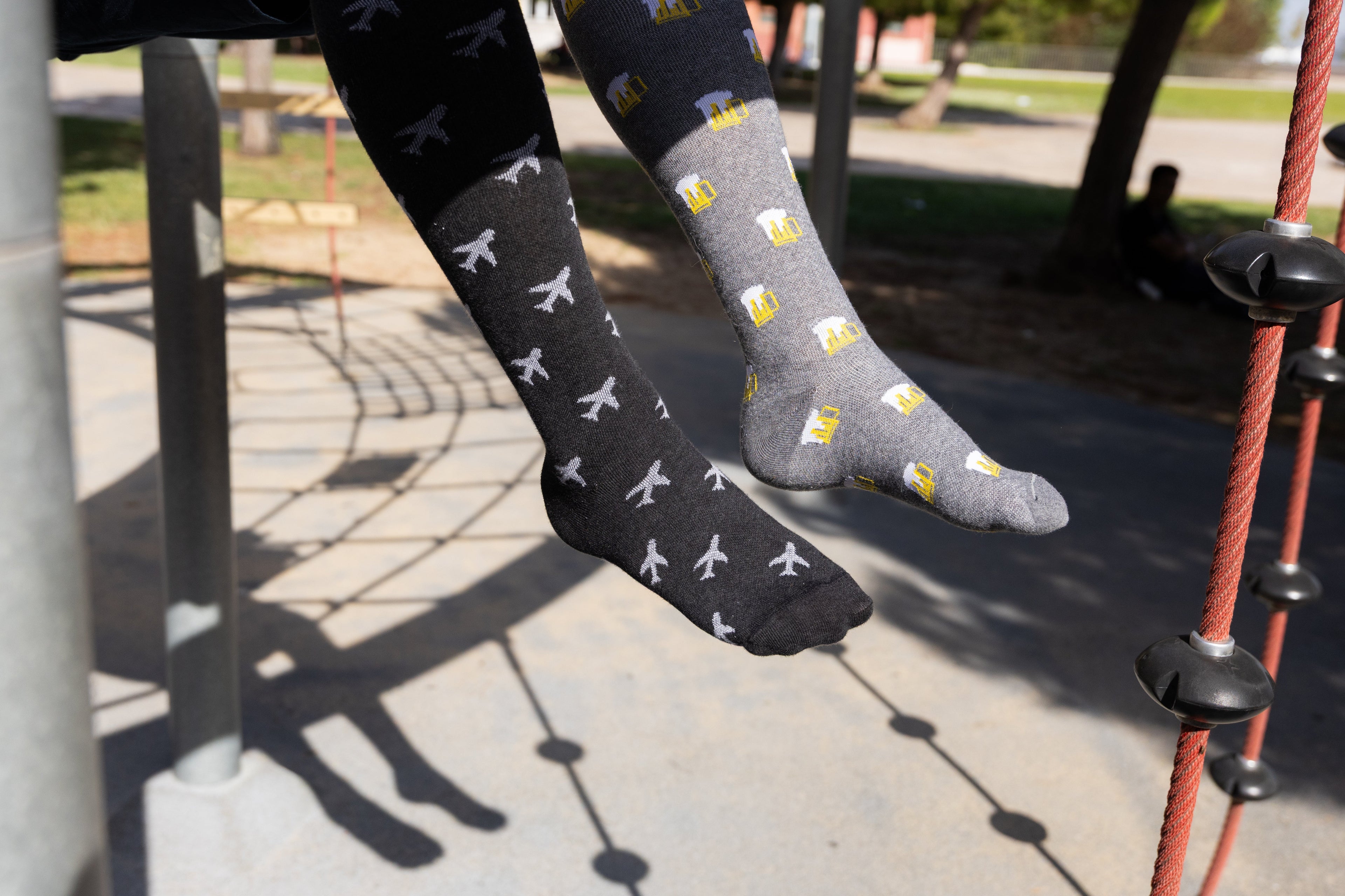 Airplane Compression Socks (Black)
